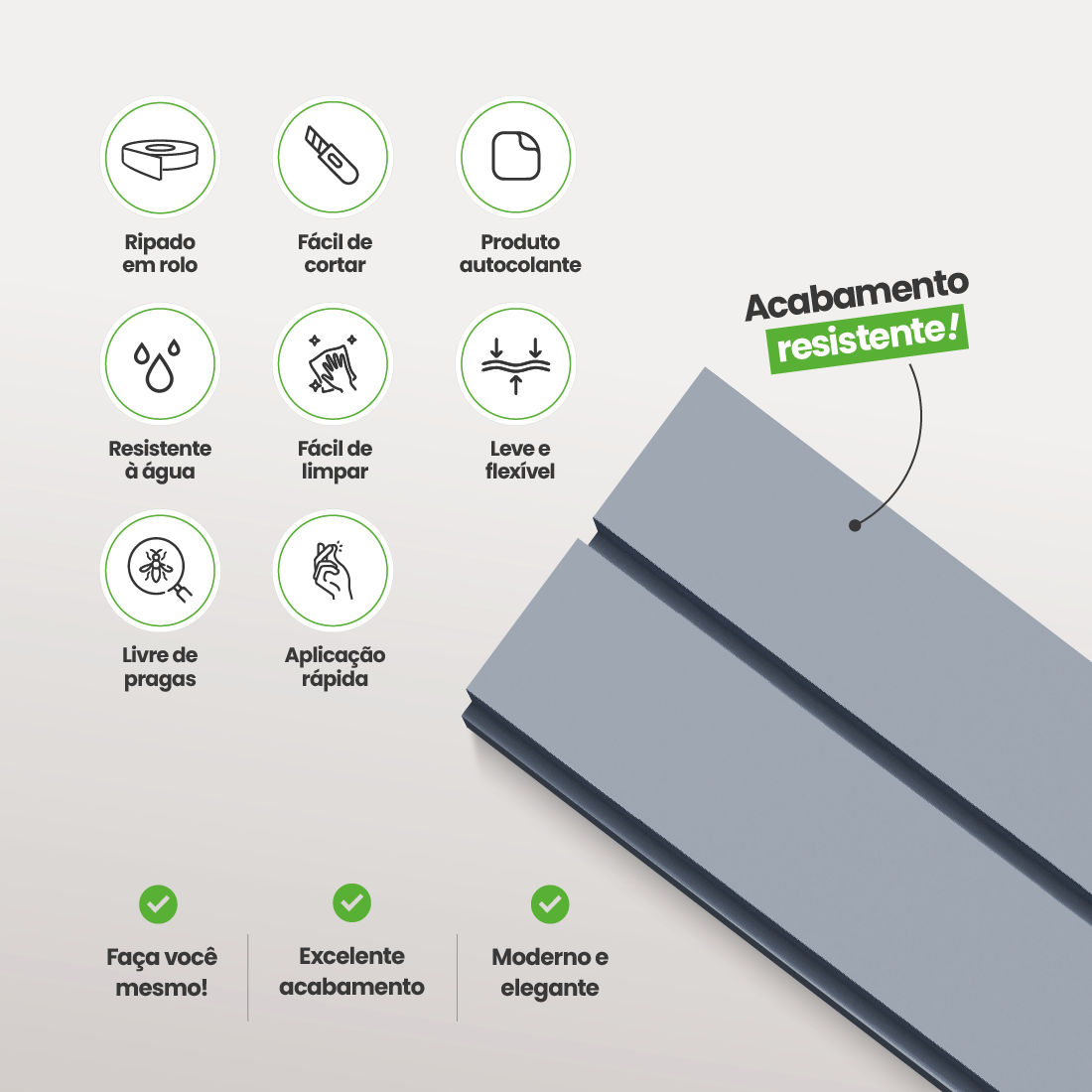 Kit Cabeceira Painel Ripado | Linha Play +