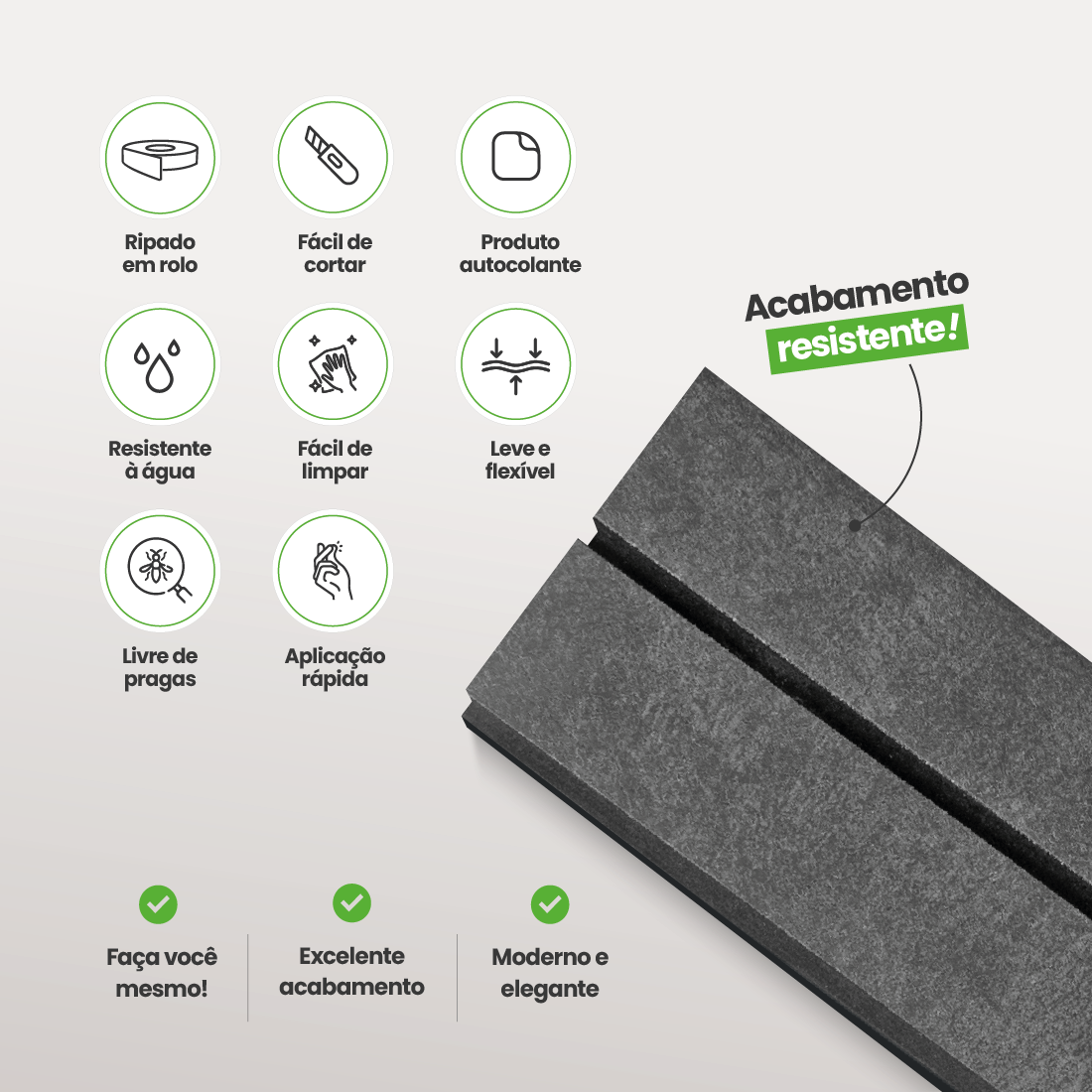 Kit Cabeceira Painel Ripado | Linha Urban +