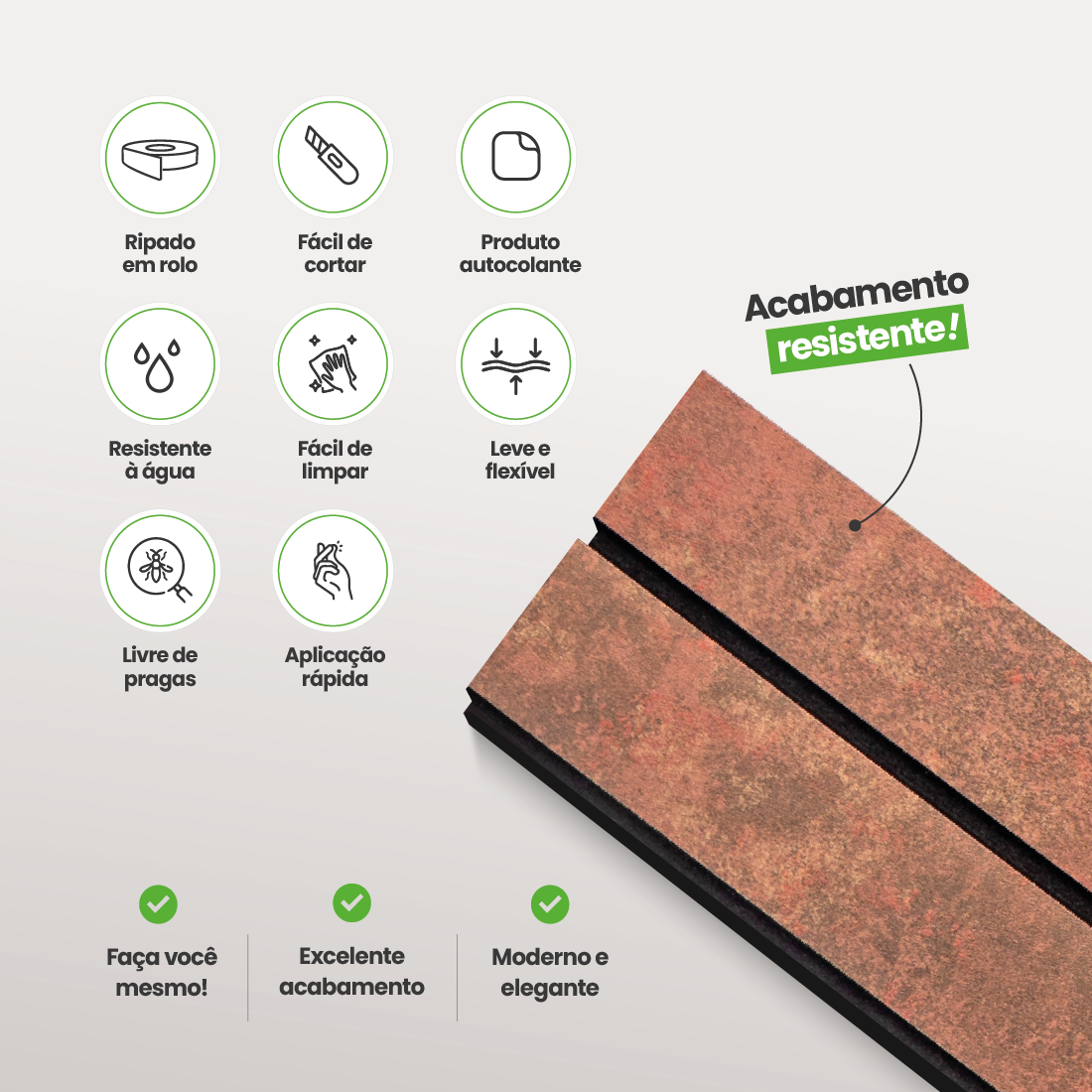 Kit Cabeceira Painel Ripado | Linha Urban +